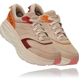 hoka bondi l suede shifting sand, women 11